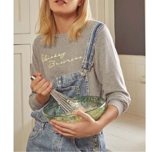 Wildfox Whiskey Business gray graphic sweatshirt. SZ. L. NWT